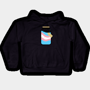 Transgender pride flag jar Kids Hoodie